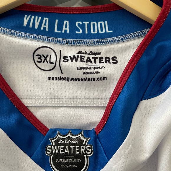 Barstool Sports Men’s League Sweaters Supreme Quality Men’s Jersey Top-3XL - Picture 3 of 3